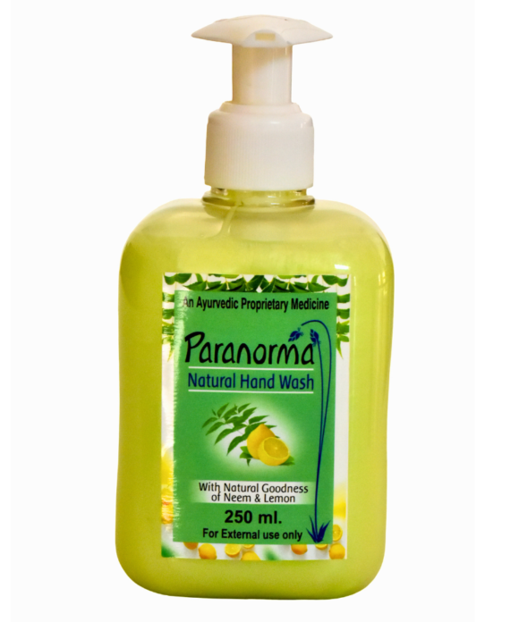 Paranorma Natural Hand Wash – Neem & Lemon Antibacterial Liquid Soap (250ml)